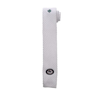Babington Strong Clover White Knit Essex Men's Necktie