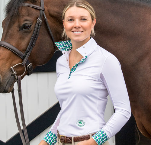 Emily in White Talent Yarn Green is the New Blue