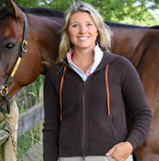 Emily in Brown Hoodie Sweater