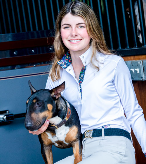 Baylee in Danny & Ron's Rescue Shirt