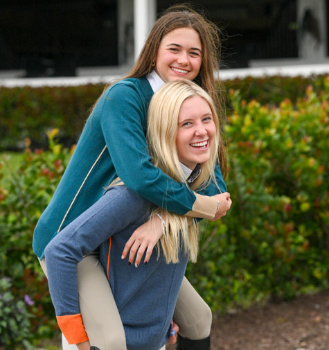 Girls in Luca Sweaters